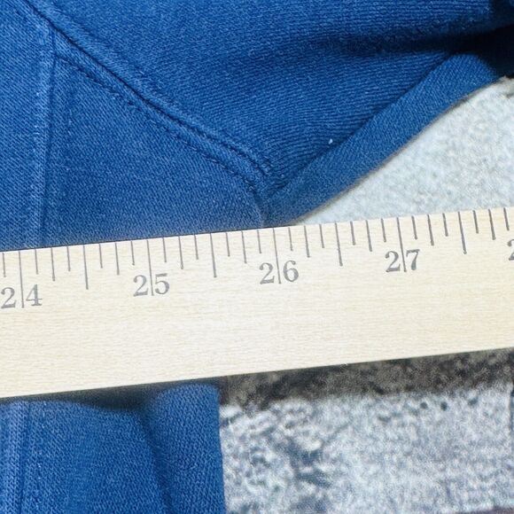 Nike Sweatshirt Men’s XL Navy Blue Faded Pullover Hoodie Y2K - Picture 5 of 9